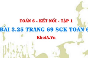 Bài 3.25 trang 69 SGK Toán 6 tập 1 Kết nối tri thức